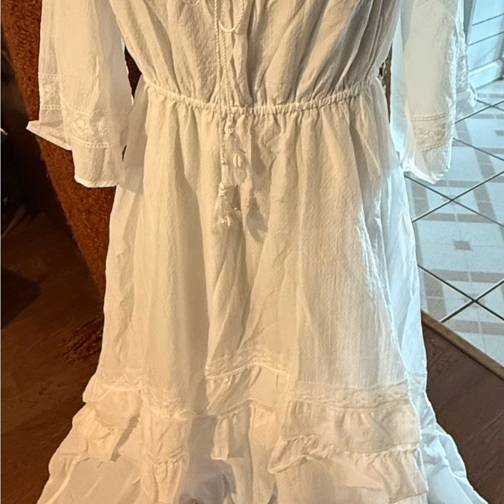 White Bohemian Maxi Dress